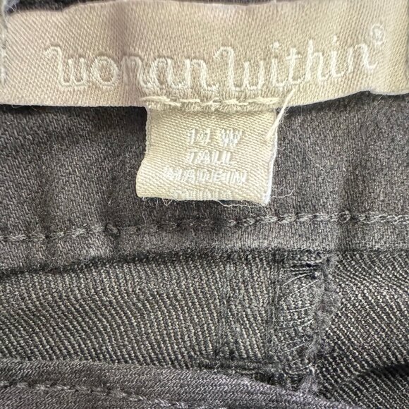 NWOT Woman Within Black Jeans - 14W Tall - Picture 6 of 7